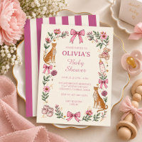 Safari Cheetah Baby Girl Shower Party