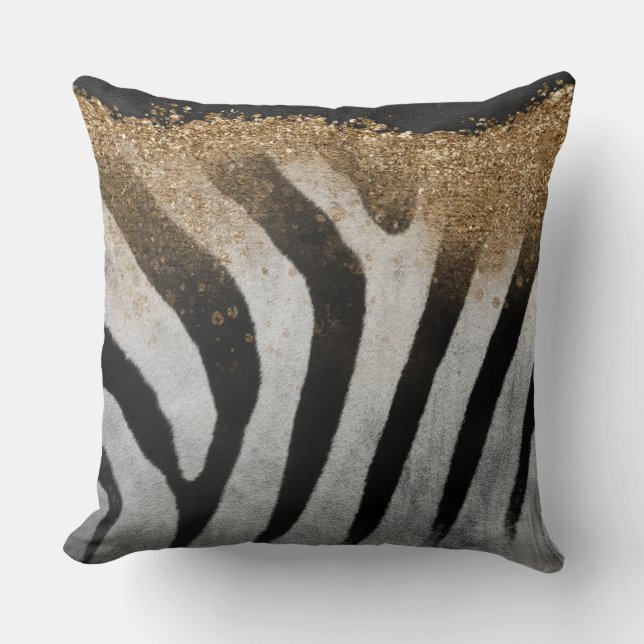 Safari Chic: Animal Skin Texture Throw Pillows (Front)