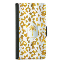 Safari Chic Gold Leopard Print 