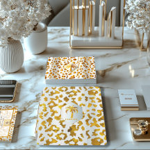 Safari Chic Luxe Gold Leopard Print 