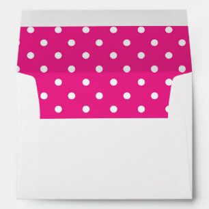 Safari Chic Monkey Pink Polka Invitation Envelope