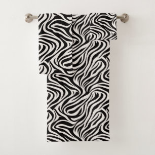 Safari Chic Zebra Bath Towel Set