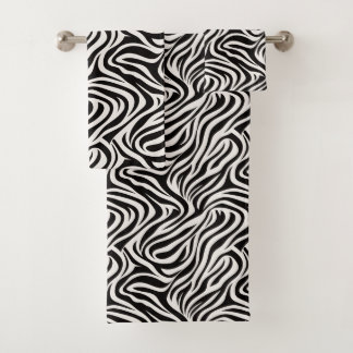 Safari Chic Zebra Bath Towel Set