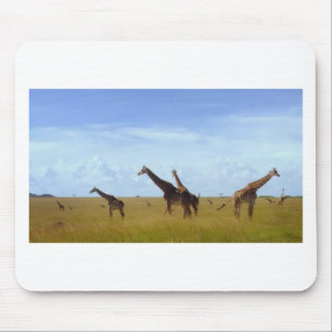 Safari Dining: Nairobi Park Home Kitchen Accessori Mouse Mat