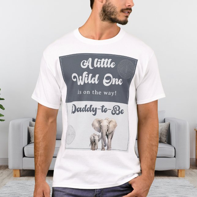 Safari Elephant Daddy-to-Be Baby Shower Shirt (Creator Uploaded)