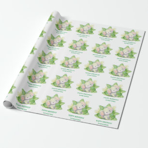 Safari Elephant  Wrapping Paper