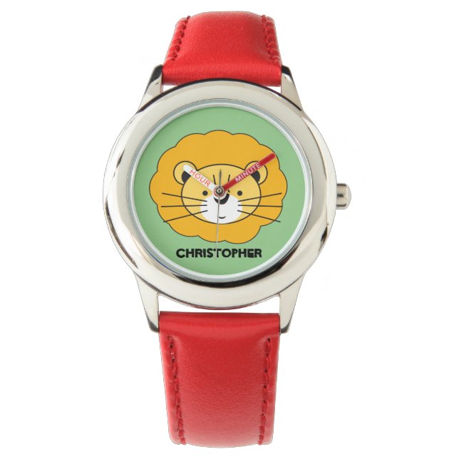 "Safari Explorer" - Personalised Lion Safari Watch (Front)