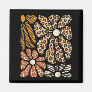 Safari Floral Boho Flowers Cute Animals Girls Magnet