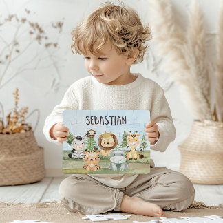 Safari Gifts for Boys, Personalised Safari Jigsaw Puzzle