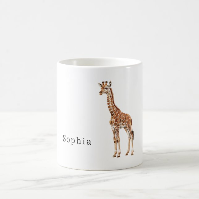 Safari Giraffe Animal Coffee Mug (Center)