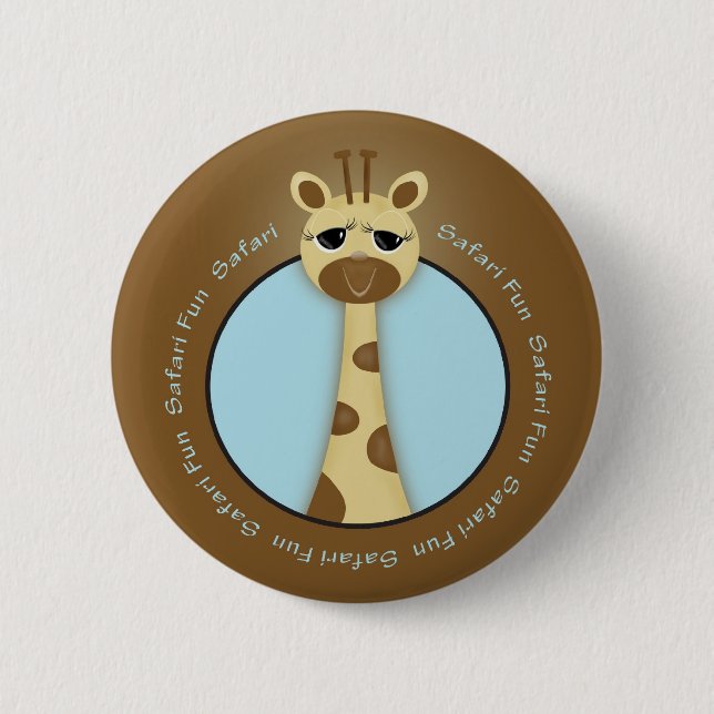Safari Giraffe Button (Front)