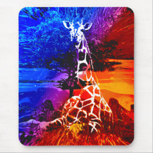 Safari Giraffe Dream  Mouse Pad