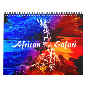 Safari Giraffe Dream  Mouse Pad Calendar