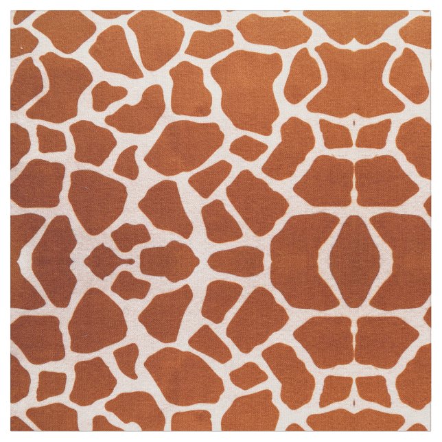 Safari Giraffe Pattern Fabric (Close Up)