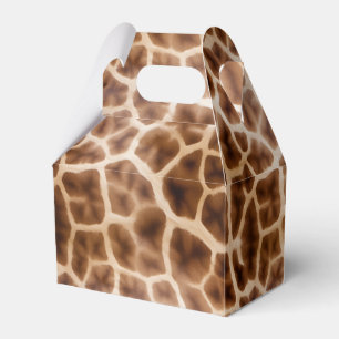 Safari Giraffe Print Favour Box