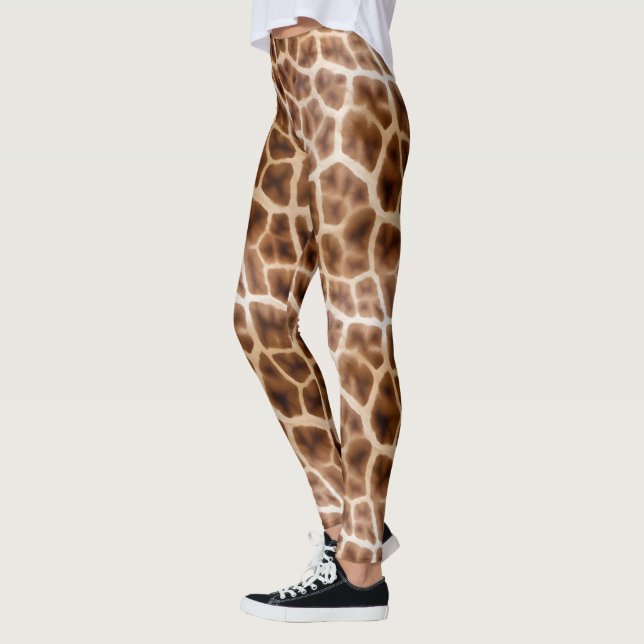 Safari Giraffe Print Leggings (Left)