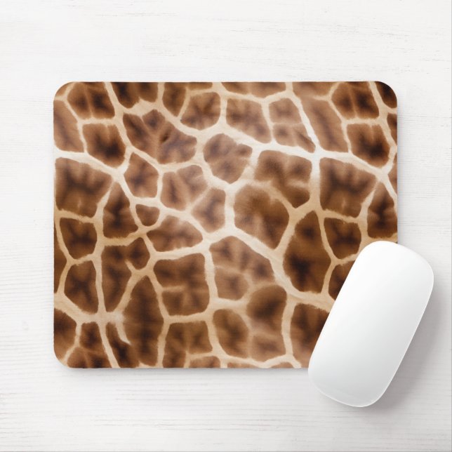 Safari Giraffe Print Mouse Mat (With Mouse)