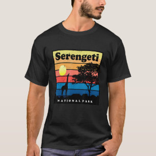 Safari Giraffe Serengeti Africa National Park Tanz T-Shirt