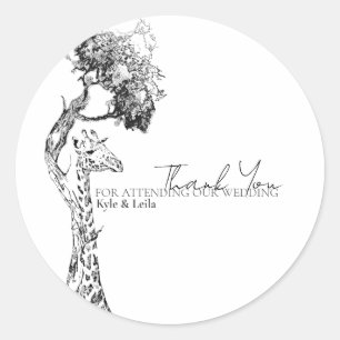 Safari Giraffe Theme Sticker