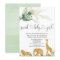 Safari girl baby shower invitation sweet baby girl
