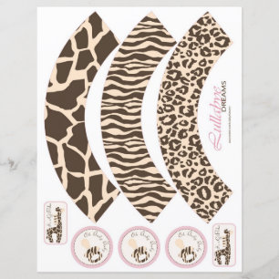 Safari Girl Cupcake Wrappers