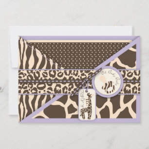 Safari Girl LAV Invitation Card 2