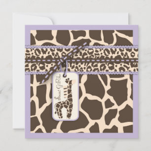 Safari Girl LAV Invitation Square B
