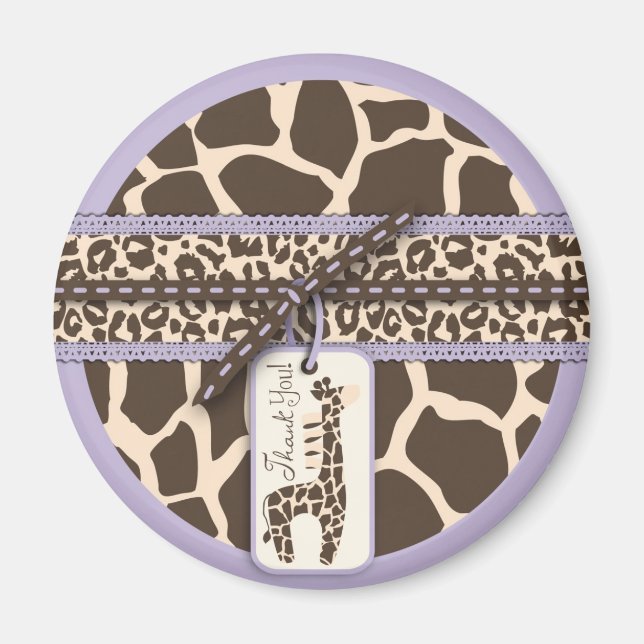 Safari Girl Lavender TY Magnet 2 (Front)