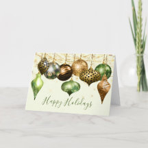 Safari Gold Ornament Photo Christmas