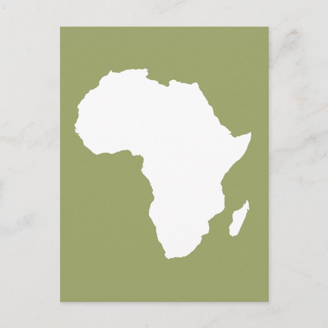 Safari Green Audacious Africa Postcard (Front)
