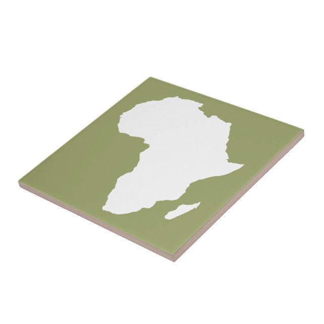 Safari Green Audacious Africa Tile (Side)