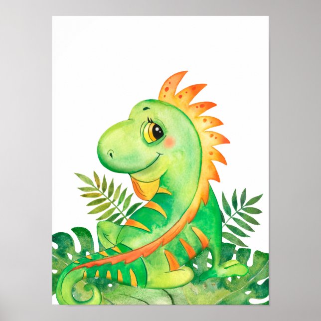 Safari In The Jungle Baby Iguana Poster (Front)