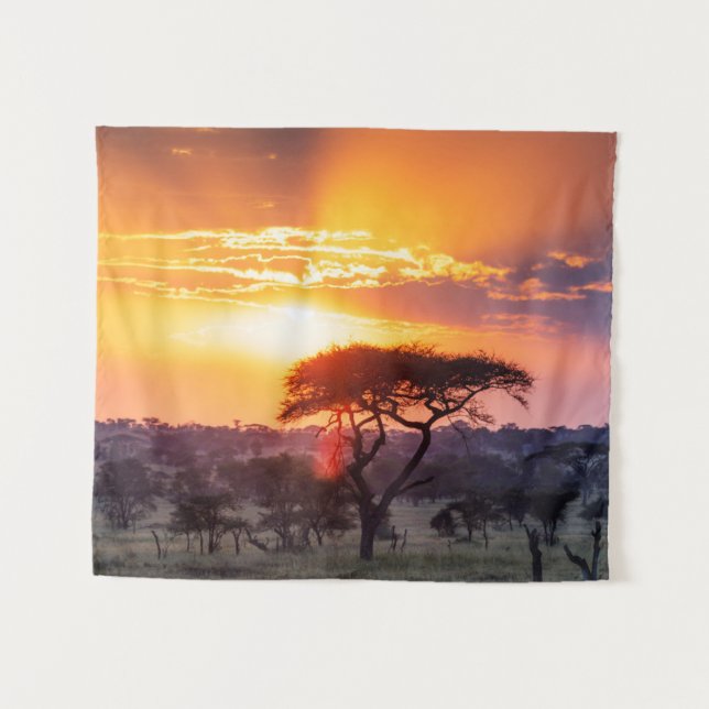 Safari in the Serengeti National Park Tapestry (Front (Horizontal))