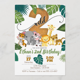 Safari Invitation for 2nd Birthday