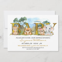 Safari Jungle Africa Animal Baby Shower