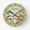 Safari Jungle Animal Personalized Wall Clock