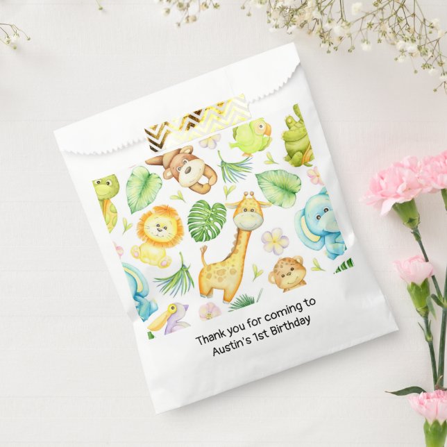 Safari Jungle Animals Birthday Baby Shower Favour Bags (Sealed)