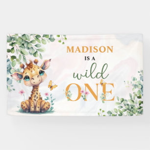Safari Jungle Animals Birthday Banner