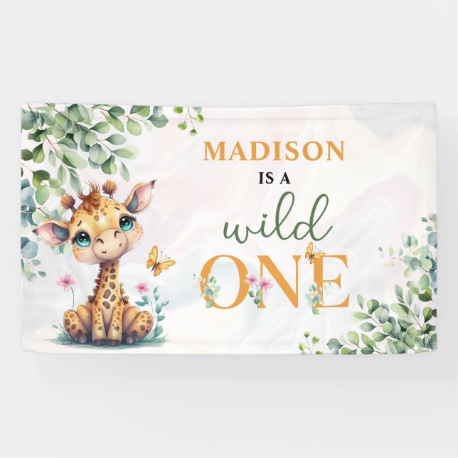 Safari Jungle Animals Birthday Banner (Horizontal)