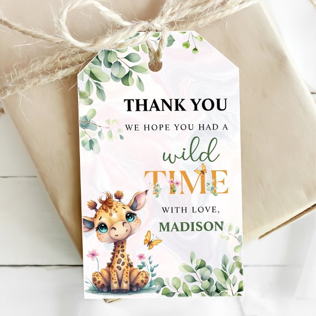 Safari Jungle Animals Birthday Gift Tags (Creator Uploaded)