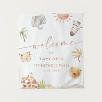 SAFARI Jungle Animals Birthday Welcome