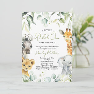 Safari Jungle Baby Shower Invitation