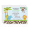 Safari Jungle Baby Shower Invitations