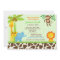Safari Jungle Baby Shower Invitations