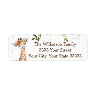 Safari Jungle Giraffe Baby Shower