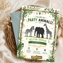 Safari Jungle Party Animals 4th Birthday