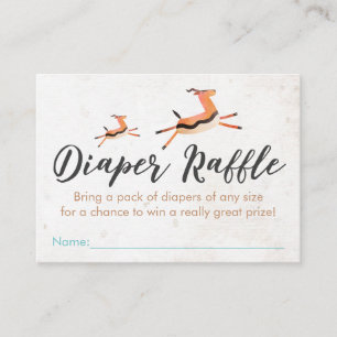 Safari & Jungle Theme Diaper Raffle Enclosure Card