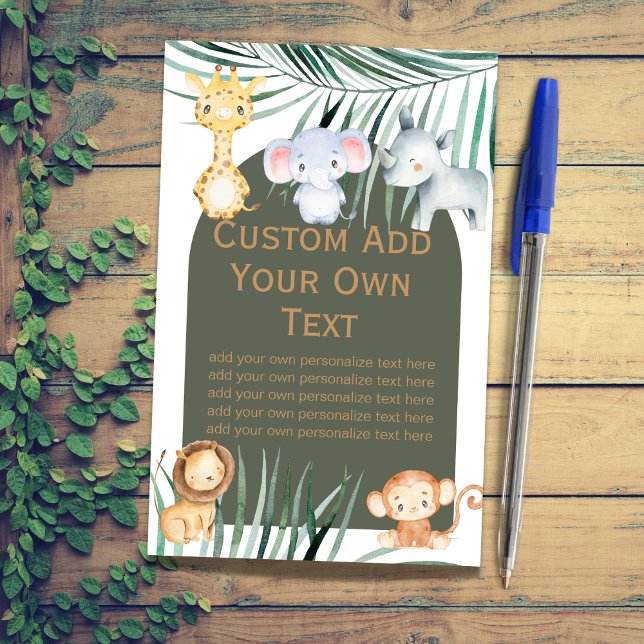 Safari Jungle Theme DIY Custom Sheets (Creator Uploaded)
