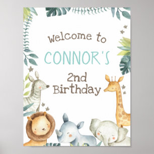 Safari Jungle Welcome Sign