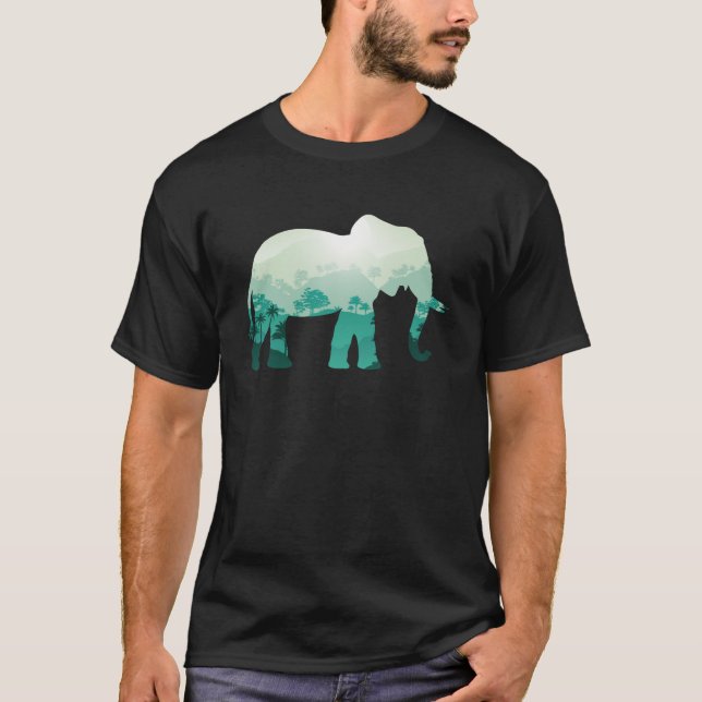 Safari jungle wild elephant africa zoo animals Pul T-Shirt (Front)